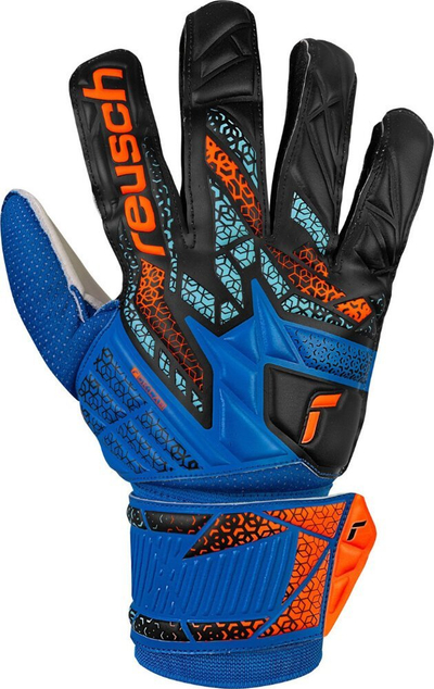 Голмански ракавици Reusch Attrakt Solid M 5570515 4467, пена Solid, за природни и синтетички терени, сини