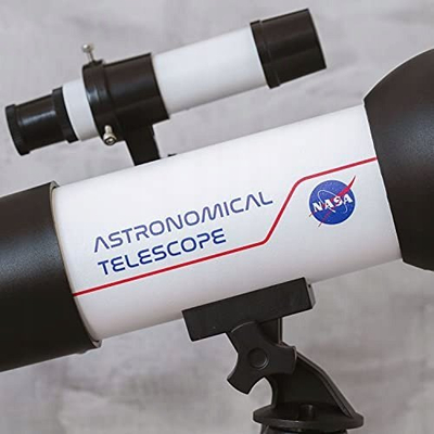 Teleskop astronomik Thumbs Up 1002687, me tripod çeliku, i bardhë me të zi