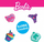 Set bizhuterish për kalamaj Lisciani Barbie Butterfly Bag, me rruaza, shumëngjyrësh