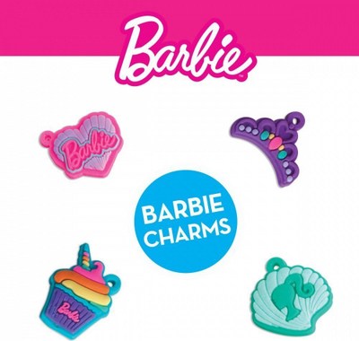 Set bizhuterish për kalamaj Lisciani Barbie Butterfly Bag, me rruaza, shumëngjyrësh