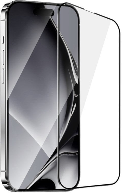 Xham mbrojtës Mocco MC-FG-IPH-15PL-BK, për iPhone 15 Plus, Full Face, i zi