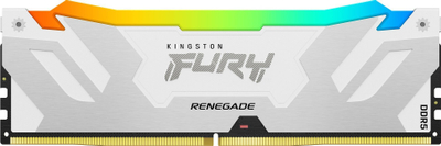 RAM desktop Kingston FURY Renegade RGB, 32GB DDR5, 6400MT/s, e bardhë