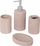 Set aksesores banjo Bathroom Solutions, 4 pjesë, qeramike, bezhë