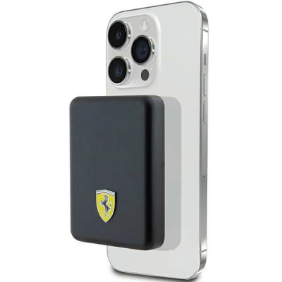Powerbank Ferrari Magnetic Wireless, MagSafe 15W, 5000mAh, i zi