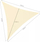 Mbulesë dielli trekëndore Gardlov Shade Sail 23146, 3x3x3 m, bezhë