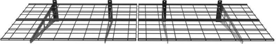 Raft varës për garazh Ergosolid PG26B, metal, 2x90 kg, i zi