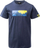 Bluzë T-shirt për kalamaj Hi Tec Abto Jrb Jr, me mëngë të shkurtra, pambuk, blu navy