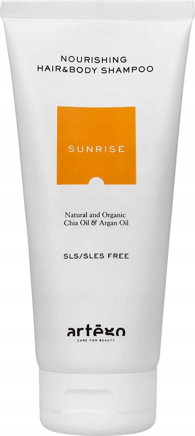 Shampo trupi edhe flokësh Artègo Sunrise, me vaj chia edhe argan, 200 ml