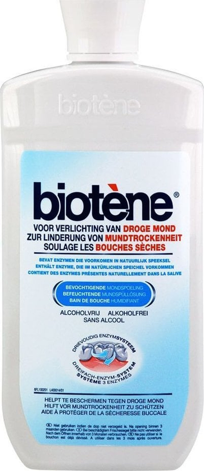 Shpëlarës goje Biotène Moisturizing, për gojë të thatë, pa alkool, 500ml