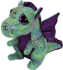 Lodër pellushi Ty Beanie Boos Cinder Dragon, 6\", jeshile