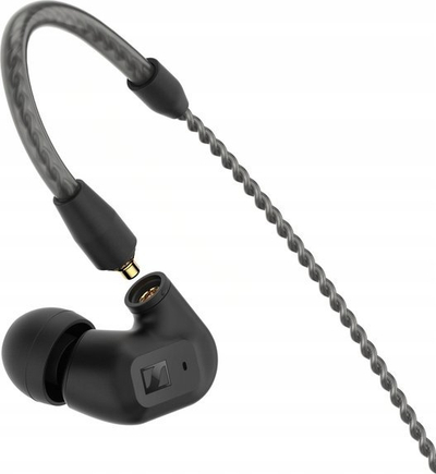 Kufje in-ear Sennheiser 700249, me kabllo, që mbajnë zhurmën jashtë, të zeza