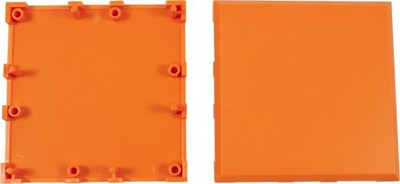 Pllakë plastike modulare Allnet BrickRknowledge 2x2, set 10 copë, portokalli