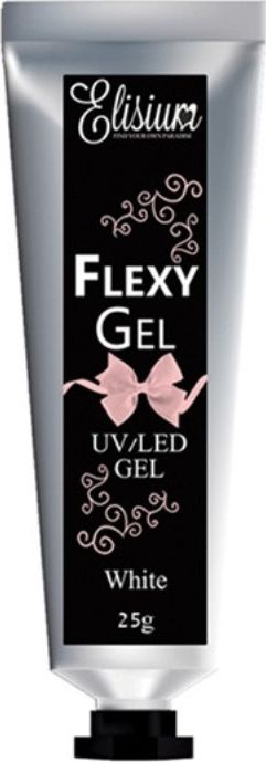 Xhel zgjatues për thonj Elisium Flexy Gel White, 25g