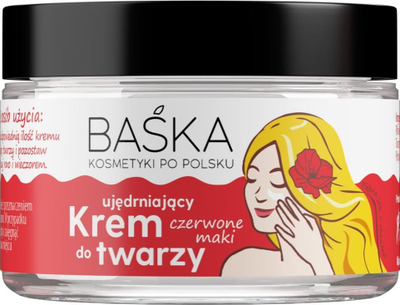 Krem fytyre Baśka Firming Face Cream Poppies, për lëkurë të ndjeshme, 50 ml