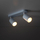 Spot tavani TK Lighting Livia, 35cm, 2 drita GU10, blu e çelët