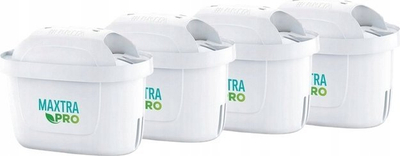 Filtër uji Brita Maxtra Pro All-in-1, 150L për filtër, set me 4 copa, i bardhë