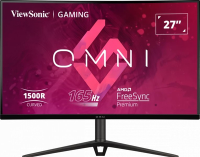 Monitor i harkum ViewSonic VX2718-2KPC-MHDJ 27", 2K, 165Hz, i zi
