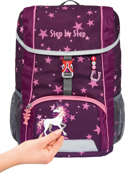 Çantë shpine Step by Step Kid Unicorn Nuala, 13L, me pasqyruese, shumëngjyrëshe