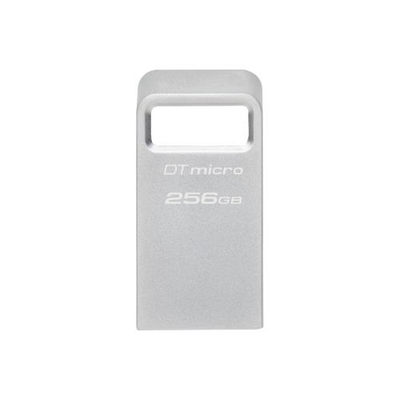 USB Kingston DataTraveler Micro, 256GB, USB 3.2 Gen 1, metalik