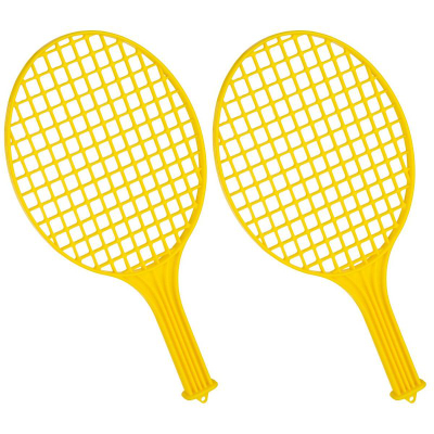 Set tenisi për kopsht Enero Ground Swingball Rotor Spin, 145 cm, 2 raketa plastike, i verdhë