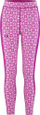 Leggings termike Kari Traa Rose Wool High Waist, lesh Merino, bel i lartë, rozë për goca