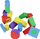 Set blloqesh shkumë MEGA CREATIVE 545071, 34 copë, shumëngjyrëshe