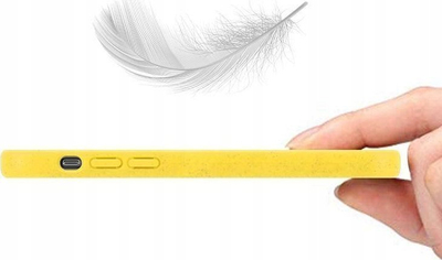 Kapak telefoni MX Eco për iPhone SE 2022, SE 2020, 7 edhe 8, nga materiale që treten vetë, i verdhë