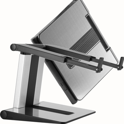 Mbajtëse laptopi Mozos LS4-ALU, alumin, lartësi që e rregullon vetë, ngjyrë argjendtë