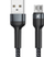 Kabllo USB në Micro USB Remax Jany Alloy, 1 metër, 2.4A, e zezë