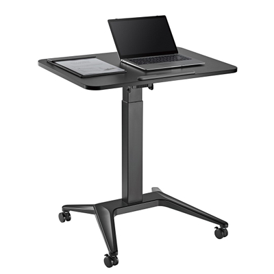 Tryezë lëvizëse për laptop Maclean MC-453 B, 80 x 52 cm, me ngritje pneumatik të lartësisë, e zezë