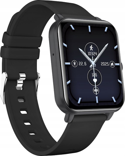 Set 2 orë inteligjente myPhone Watch Classic 2, 1.85", thirrje, të zeza