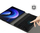 Këllëf me tastierë Bluetooth për tablet Lenovo Tab P12 TB-370, lëkurë ekologjike, i zi