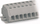 Terminal elektrik Wago 261-106, 2 përcjellës, 2.5mm², 6 pole, gri