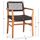 Kolltuk ngrënieje Rosco 56x54x79Hcm (HM6132.02), zezë