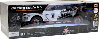 Makine sportive me pult LEAN Toys RC, shkalle 1:8, me drita dhe ze, e kuqe