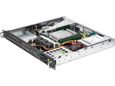 Server barebone AsRock Rack 1U2E-C252, Intel Xeon E-2300 LGA1200, 2x 2.5" SATA NVMe, argjend