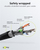 Kabllo rrjeti Goobay CAT 8.1 Patch Cord, S/FTP, 1 m, set me 10 copa, gri