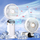 Ventilator portativ mini TriTon LXGA30, kompakt, i bardhë