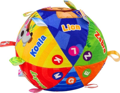 Top pelushi LEAN TOYS Safari, 18cm, me zile dhe pasqyrë, shumëngjyrësh