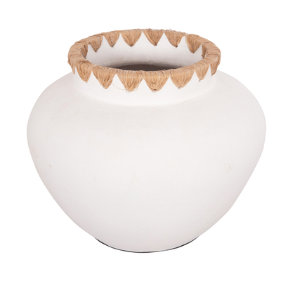 Vazo dekorative Renton S Φ23x19Hcm (HM4735), bardhë