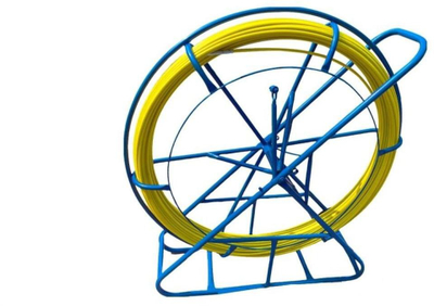 Shufër fibra qelqi për instalim kabllosh Alan Q-lantec, 100m, diametër 6mm, e verdhë
