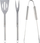 Set aksesorësh për skarë Adler AD 6729, 3 pjesë, çelik inox, ngjyrë argjendtë