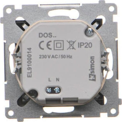 Ndriçues LED për shkallë Simon 54 DOS.01/49, 1.1W, 3100K, i zi mat