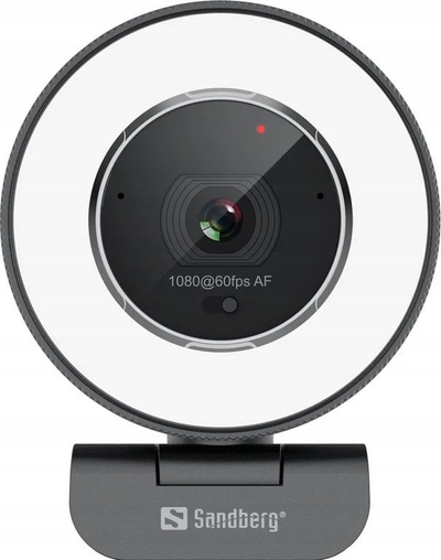 Kamerë web Sandberg Streamer USB Webcam Pro Elite, Full HD, unazë drite, e zezë