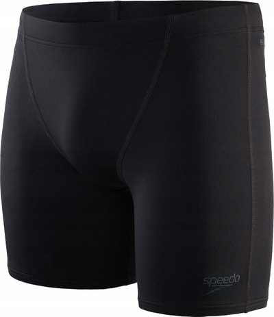 Rroba banje Speedo Endurance+ Mid Jammer për burra, që s’i bën përshtypje klori, të zeza