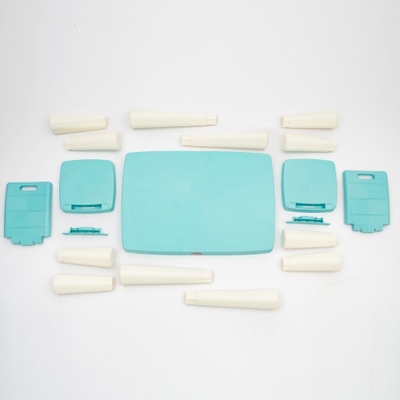 Set tavoline për kalamaj Doloni 04680/7, 1 tavolinë 2 karrige, plastikë, bojë e kaltër