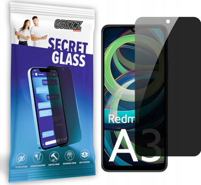 Xham mbrojtës privatësie Grizz SecretGlass për Xiaomi Redmi A3, 9H, i tejdukshëm