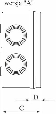 Kuti sipërfaqësore Elektro-Plast PH-1A.2 28.12, 108 x 108 x 56mm, IP65, gri