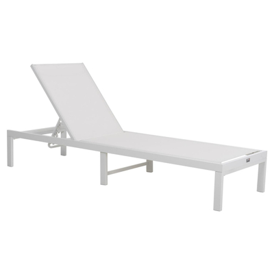 Shezllon Thatcher 196,5x64,5x92Hcm (HM5983.01), bardhë