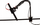 Krah i lëvizshëm për mikrofon Rycote PCS Cobra Arm, 3/8", i zi